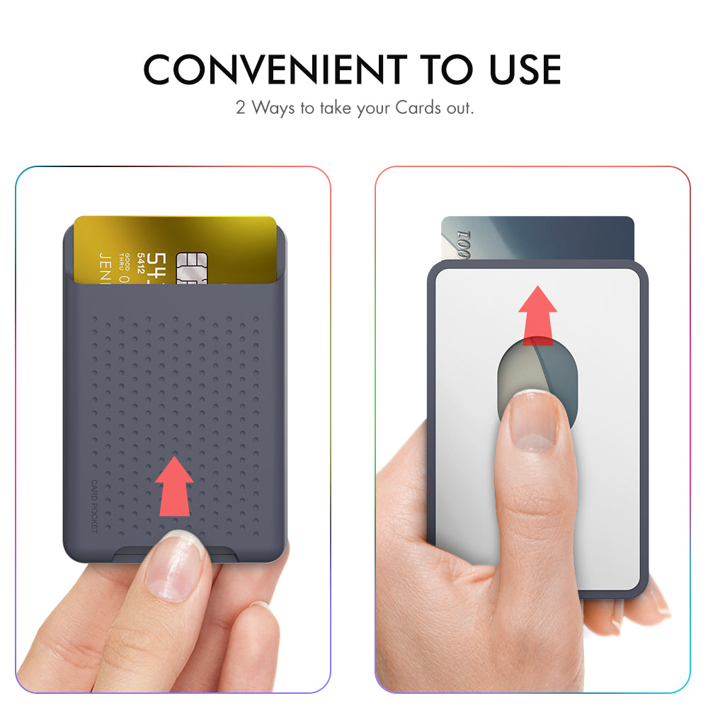 AHASTYLE PT133 Compatible with MagSafe Magnetic Phone Card Holder Wallet Card Storage Pouch for Back of Cell Phone AHASTYLE PT133 Compatible with MagSafe Magnetic Phone Card Holder Wallet Card Storage Pouch for Back of Cell Phone
